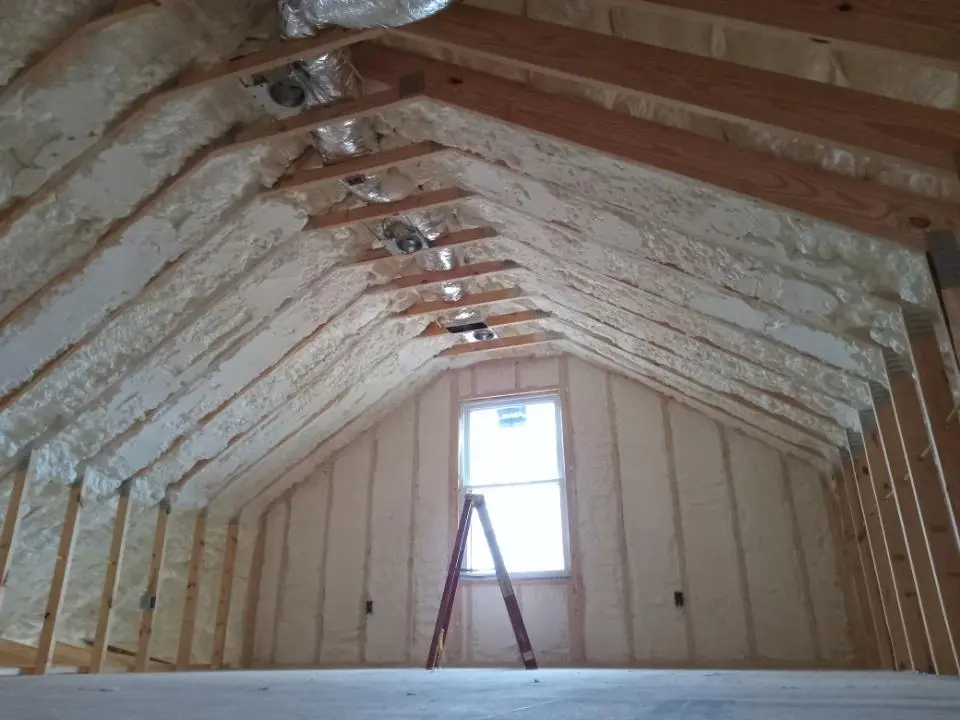 Spray foam roofing application for Crawl Space Insulation project in Pequea